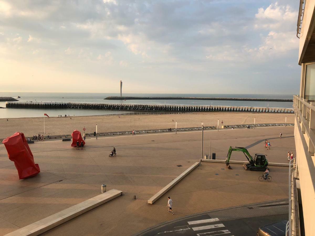 Panoramic View On Beach, Ships, Sea - Place To Be Oostende Buitenkant foto